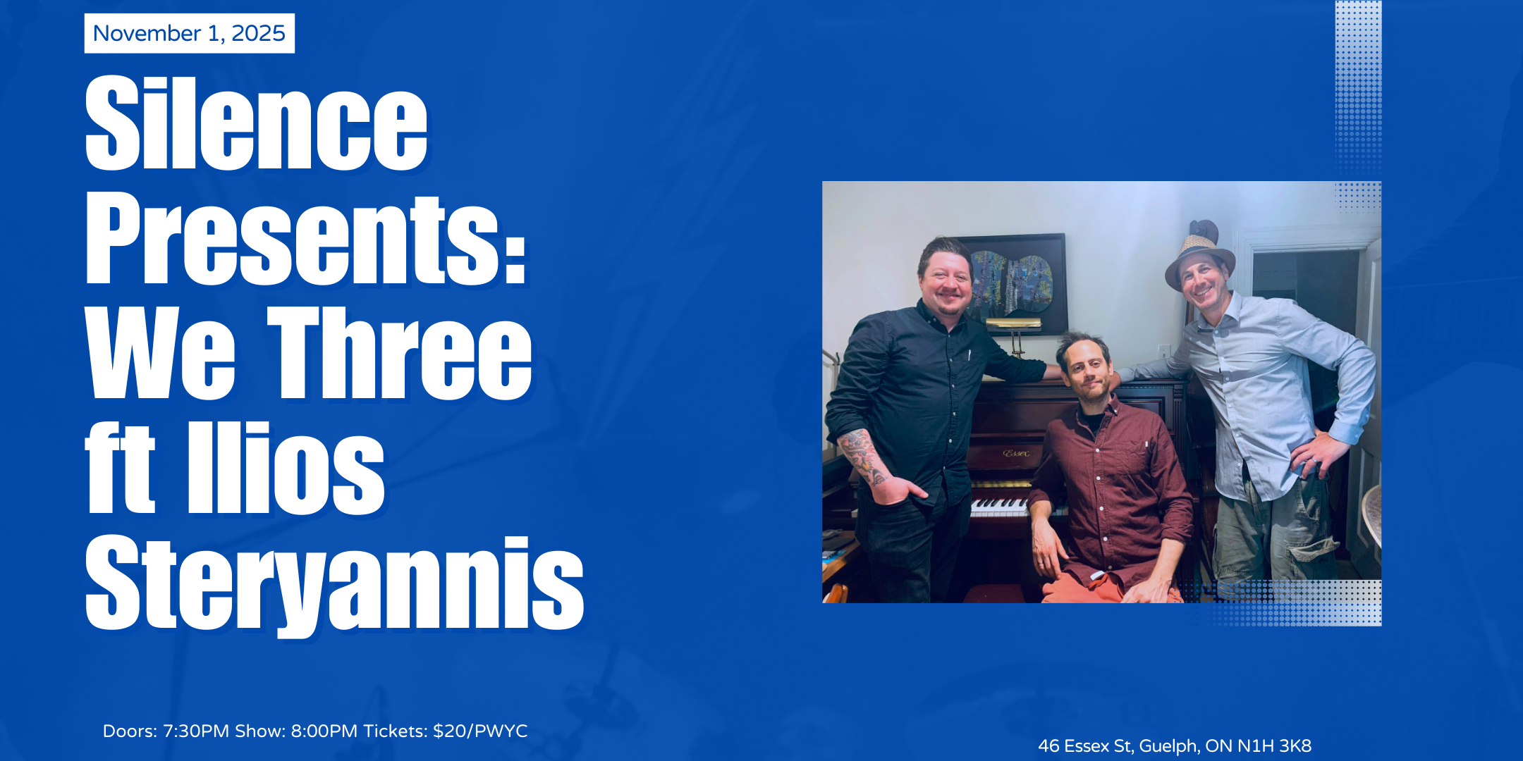Eventbrite poster_Silence Presents_ We Three ft Ilios Steryannis